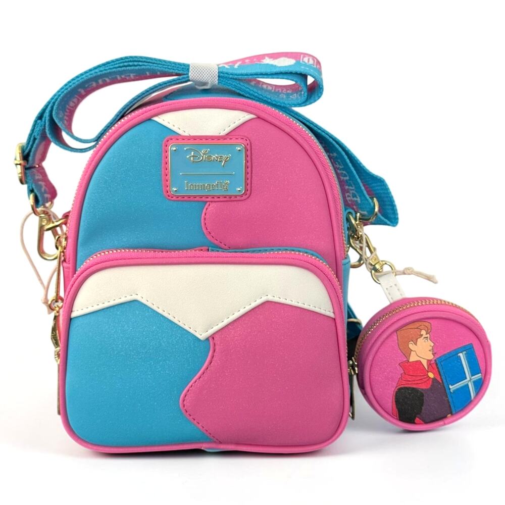 Loungefly Disney Sleeping Beauty Make It Pink Make It Blue Convertible Mini Bkpk